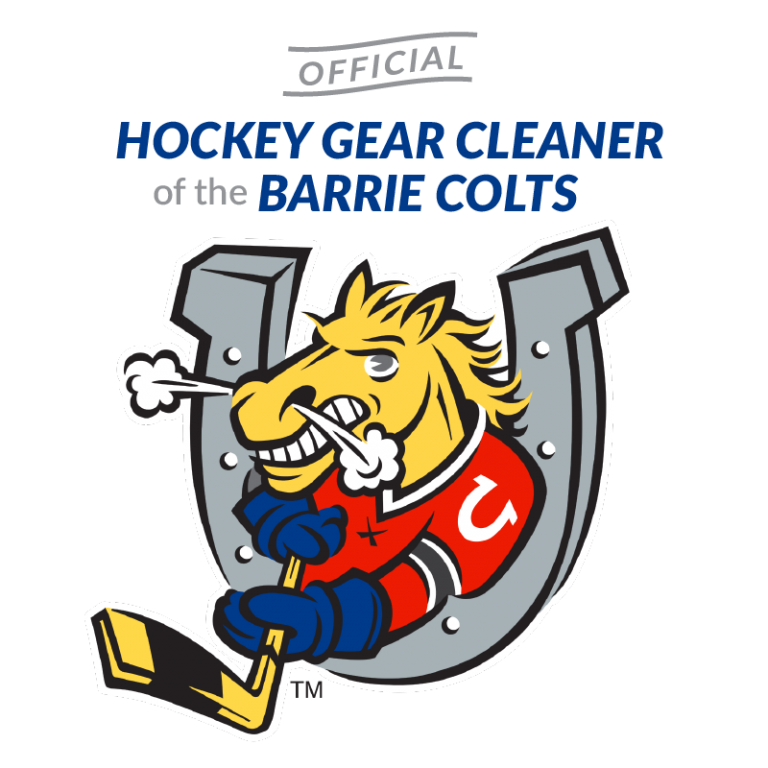 Official hockey gear cleaner of the Barrie Colts
